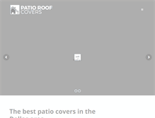 Tablet Screenshot of patioroofcovers.com